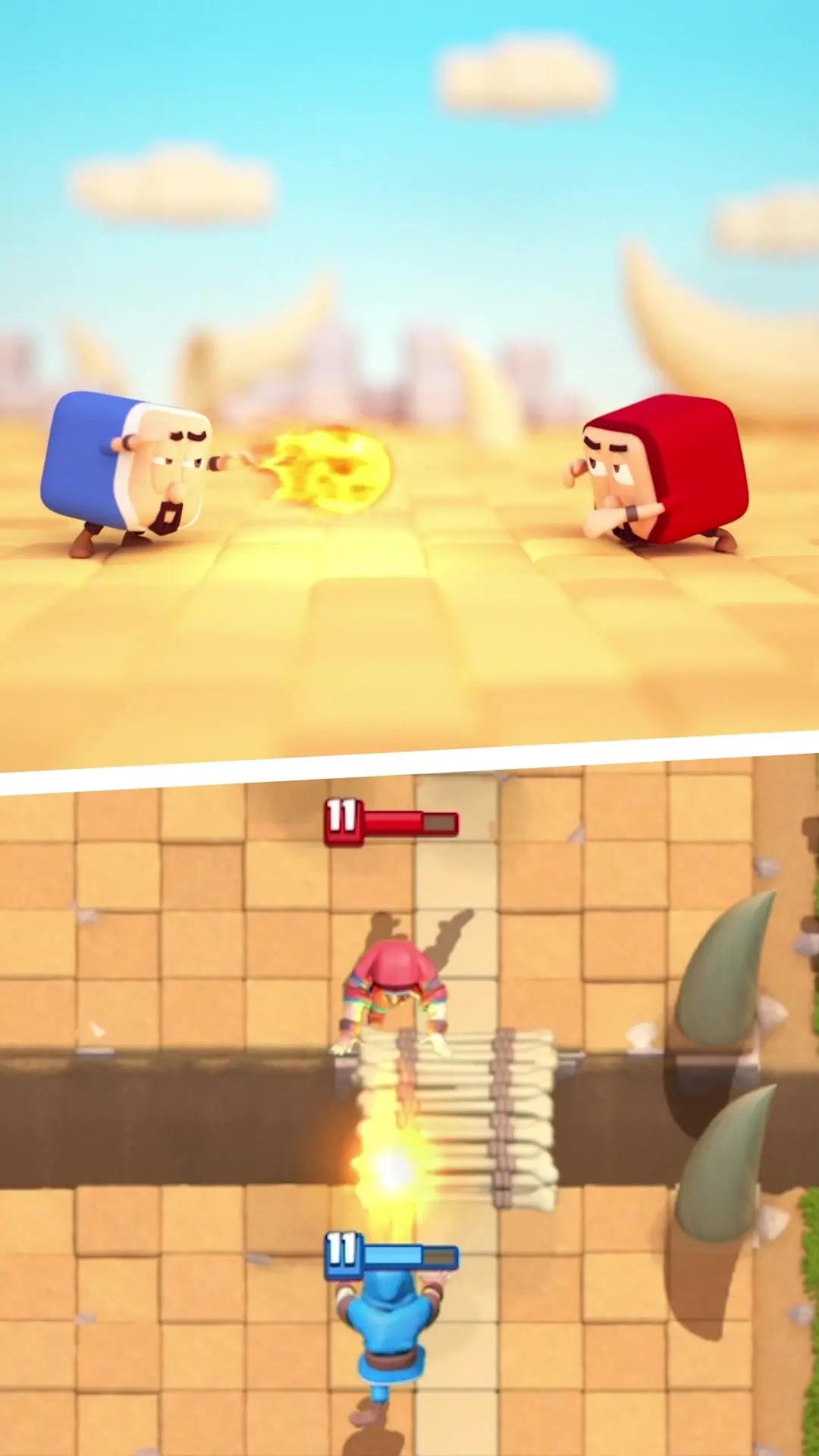 It's a Blocky Battle of Spells! 🔥 #ClashRoyale #ClashRoyaleMemes #GamingonTiktok