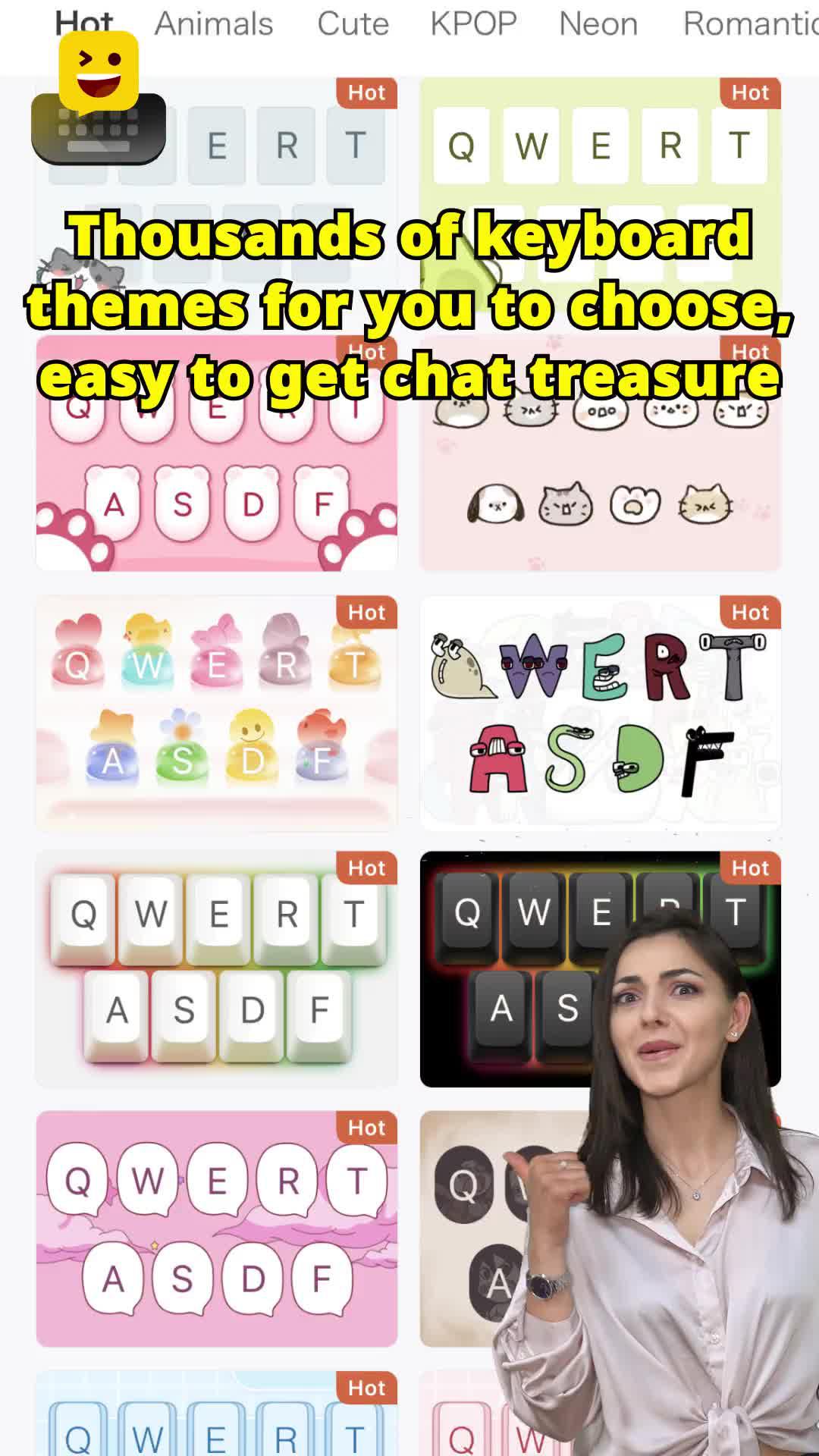 With Facemoji, chatting is super easy!