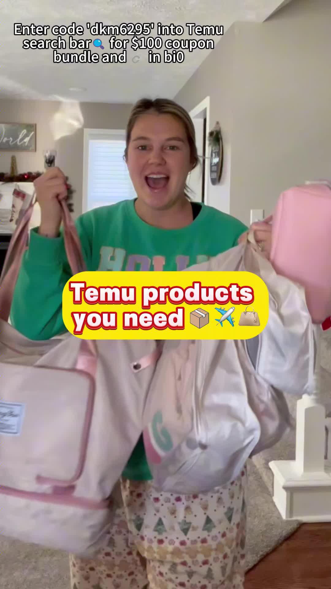 Travel essentials you need! Download #temu for a $100 coupon bundle now!