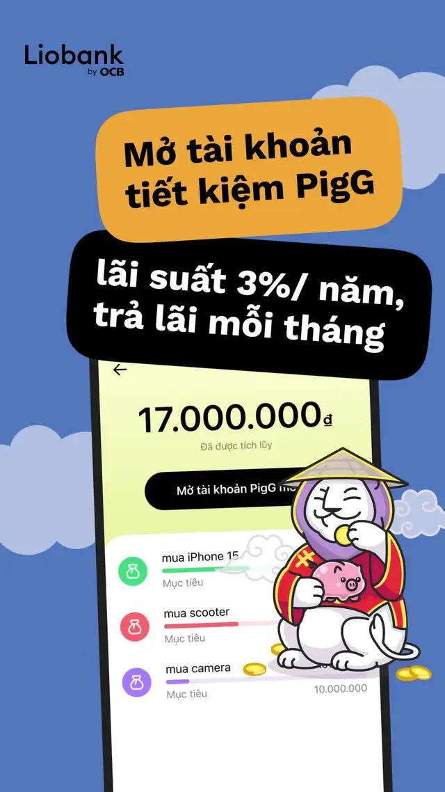 Nhận lãi lên đến 3% cùng PigG