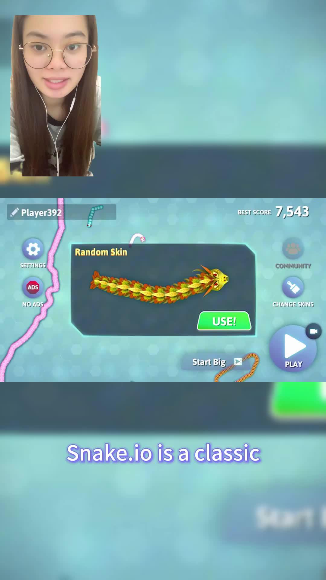 Most popular Snake io game