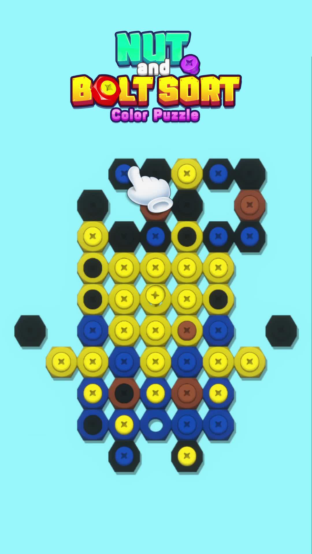 Sort nuts and bolts, swap the right color.