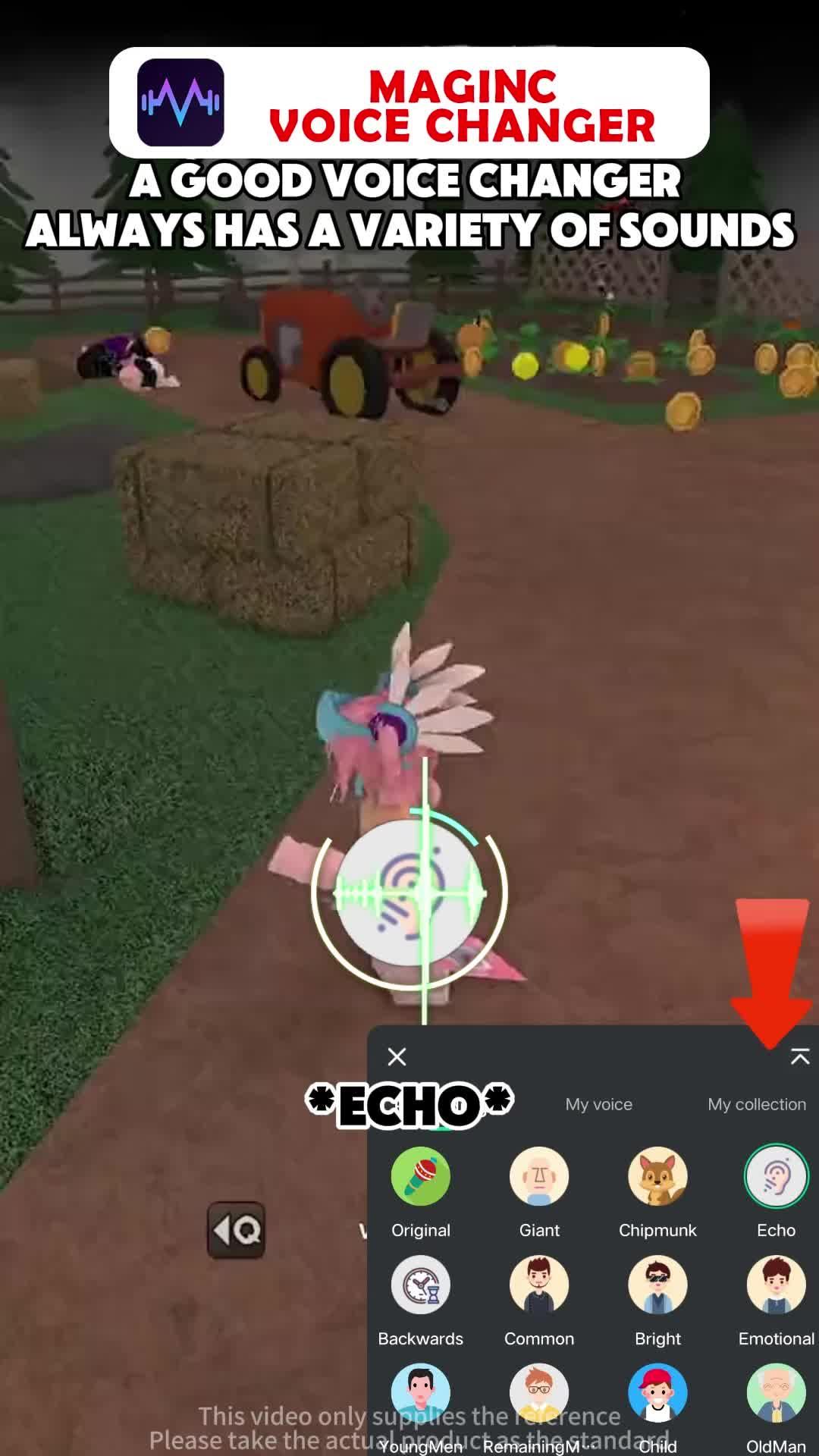 Voice changer that can be used for chatting, singing and playing games