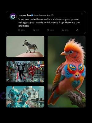 Create Al videos with your own words on mobile
