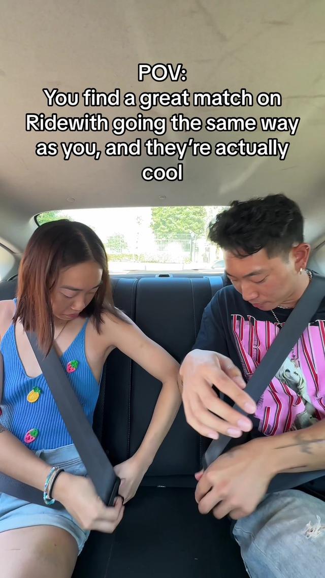 With Ridewith who knows!  You might just make a new friend 😌 At the very least, you’ll be savjng mkney for free, just by using our app.  #ridewith #ridesharing #uber 