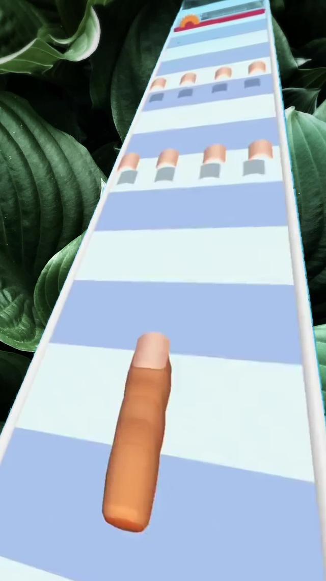 Nail art rocks on the longest nail