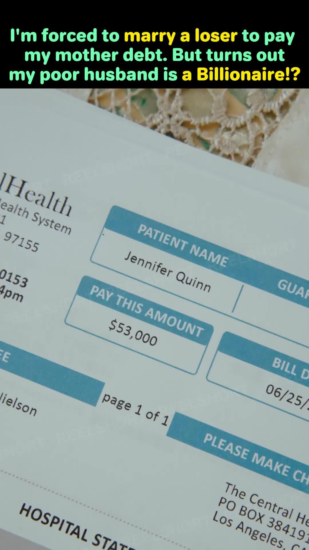 Dive into romance with a girl who must fake marry a billionaire