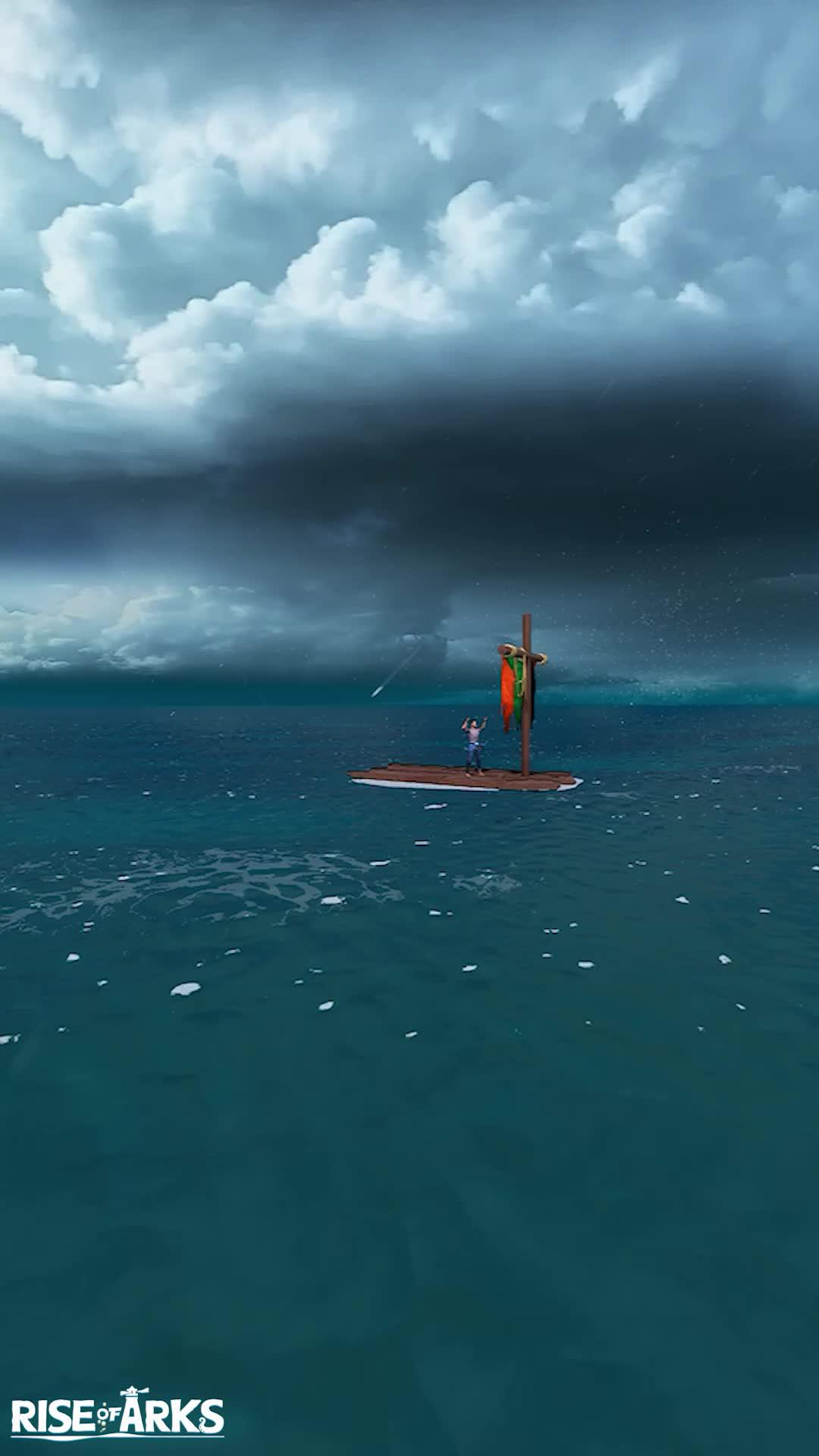 The game starts with one man and one boat. How long can you survive?