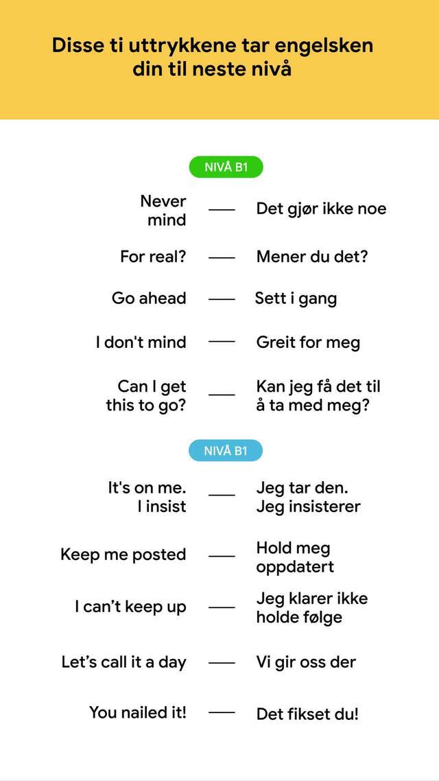 Åtte ord om dagen — og du kan engelsk!