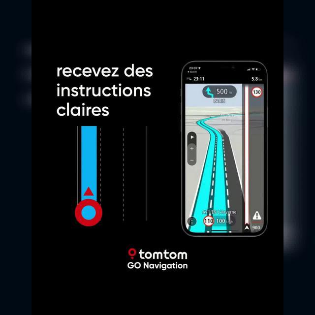 Simplifiez vos trajets avec le guidage sur voie et les parcours intelligents.
