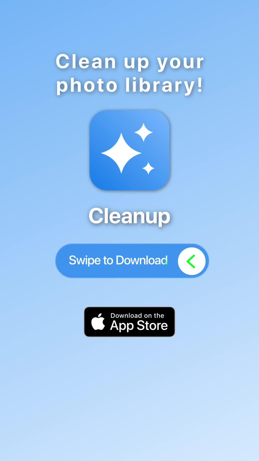 Free up iphone storage in seconds with Cleanup