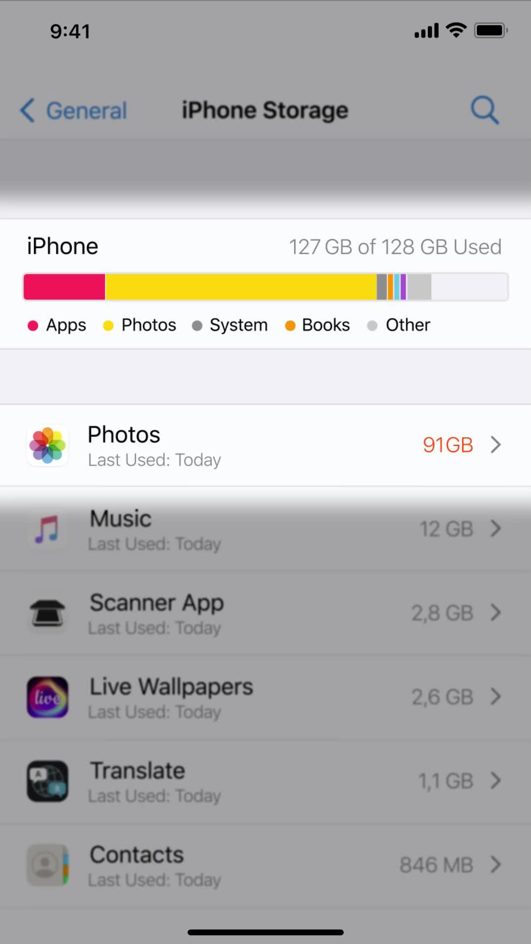 Clean up your device in a few taps!
