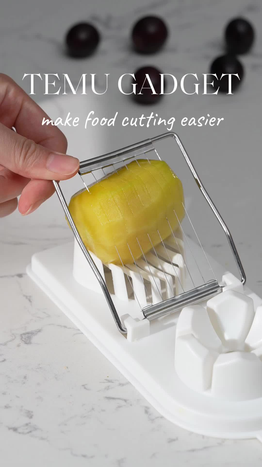 🏡 I really love this Egg Cutter from Temu. It feels so good to cut! 🥰💞🔎 Search dmp7996 on Temu for this amazing product. #Temu #TemuFinds