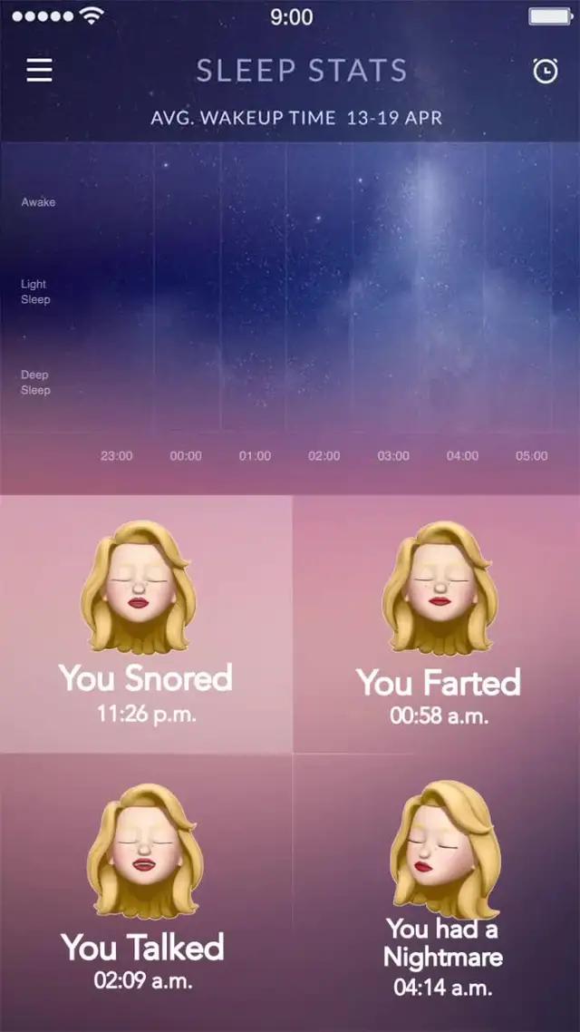 Get a good night‘s sleep and learn your patterns with Sleep Tracker.