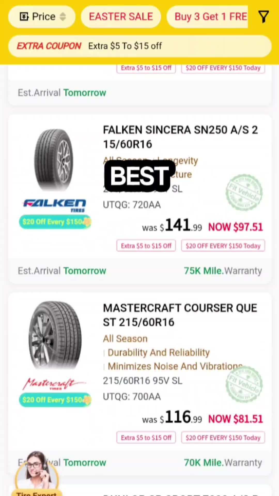 Ever since I bought tires on Fixgo, I haven't visited any other website.