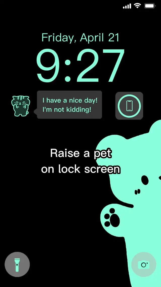 Raise a pet on your lock screen!