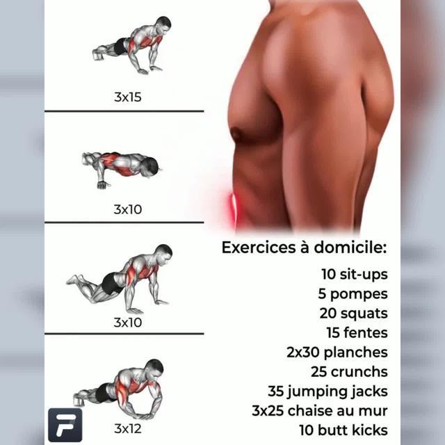 High-energy fat burning, practice eight-pack abs.