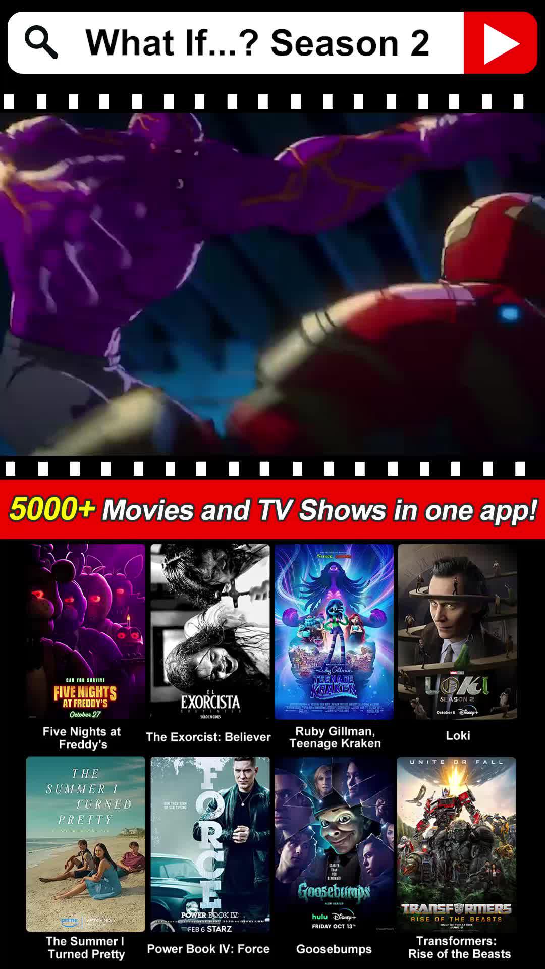 Download to watch the hottest movies and series for free