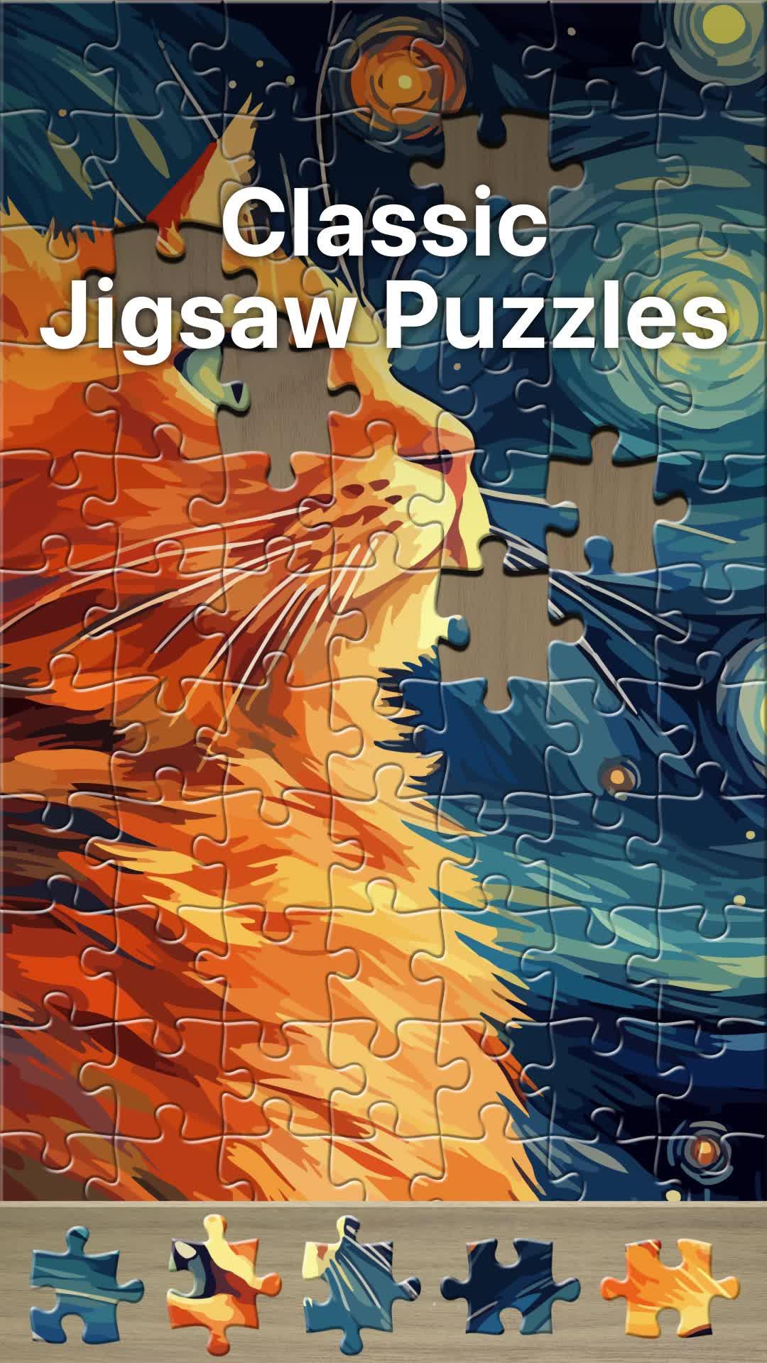 Jigsaw Puzzles. Good stress reliever!
