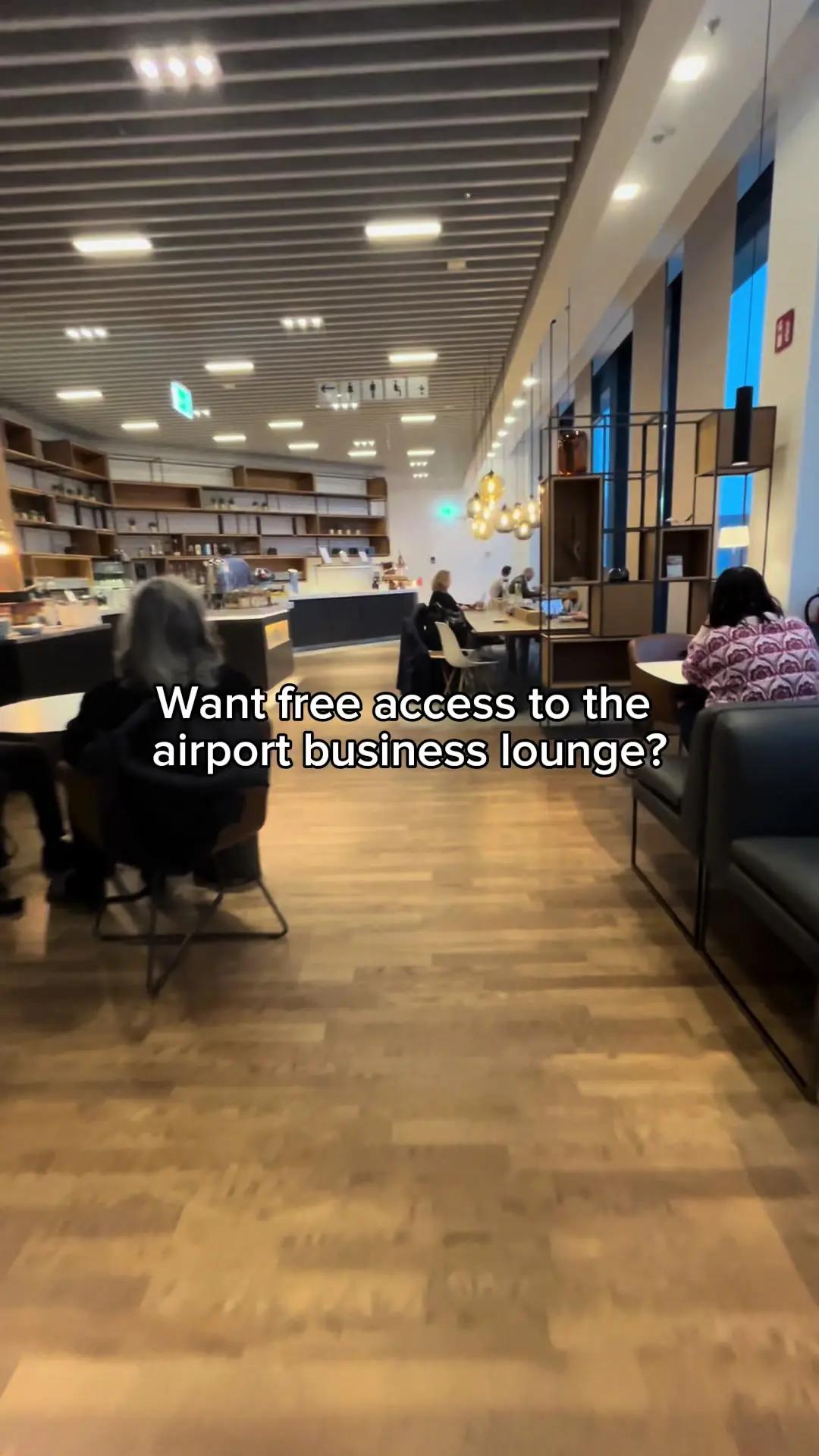 Use that extra time in the airport having a glass of champagne and some appetisers 🥂  #businesslounge #airport #travellife #airportlife #flughafen 