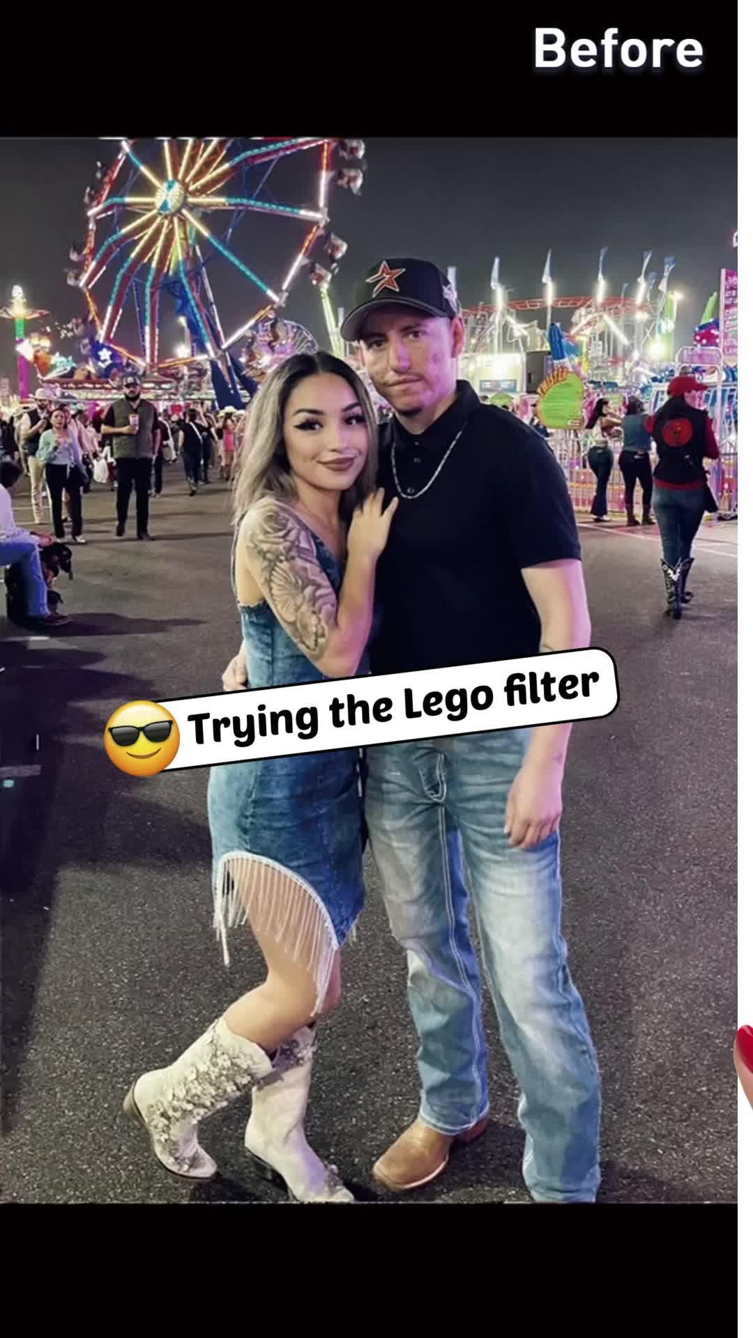 Try exclusive Bricks Toy effect to Level up your style