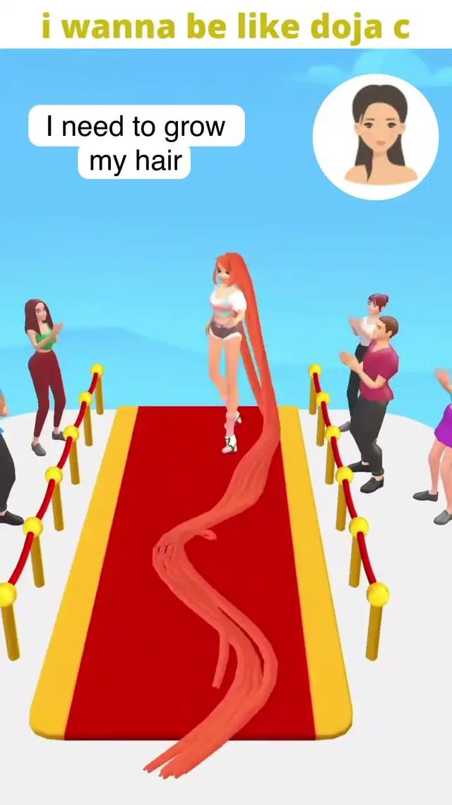 This is the best hair runner game!