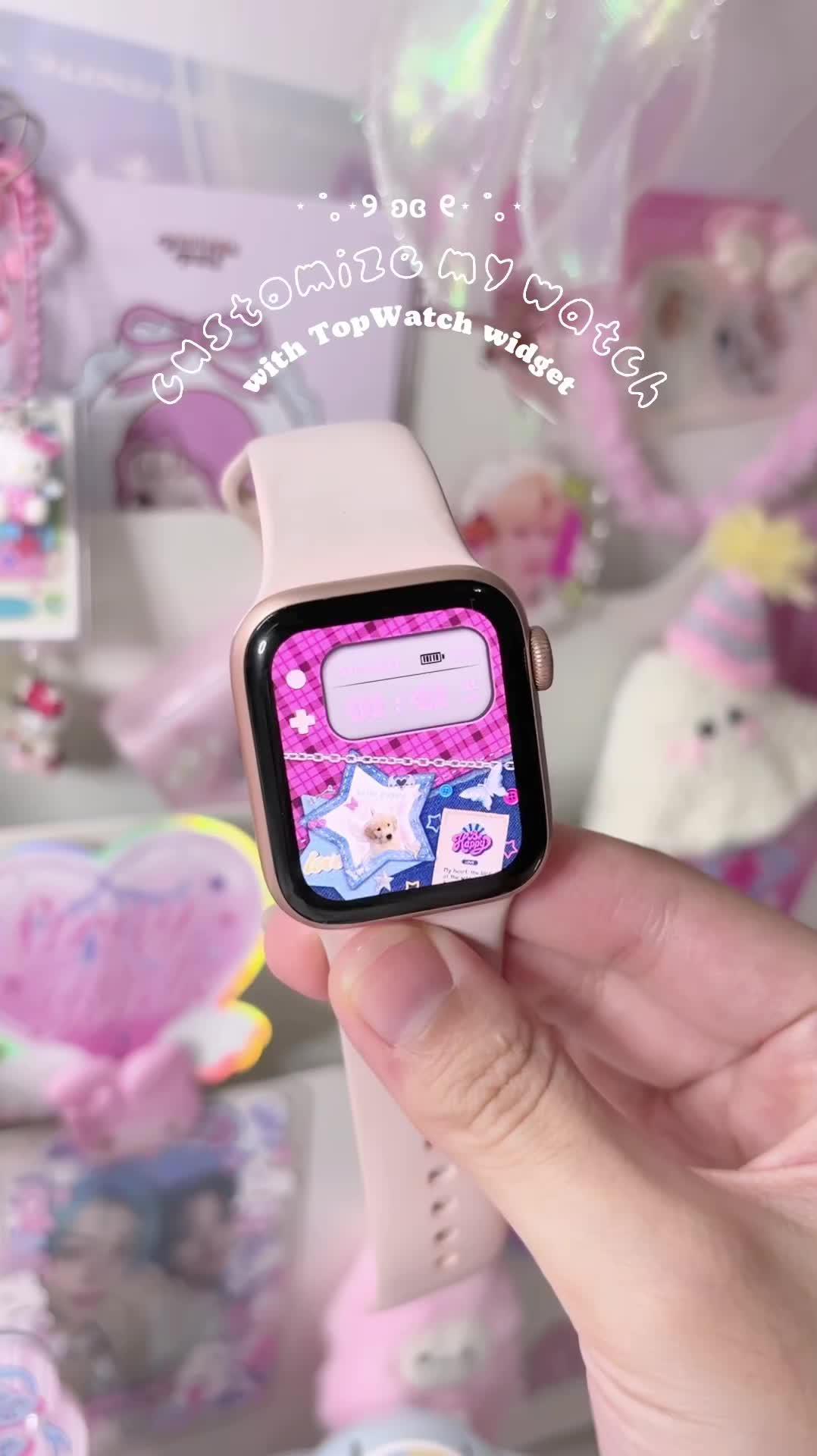 🎀 cutest apple watch widget!⌚️₊˚⊹ ᰔ @TopWatch_official all of the widget options are so adorable i was struggling to pick one!🥹 i also love how you can  customize it however you like 💗  app: topwatch widget ⌚️ available on app store! #applewatch #widget #pinkaesthetic ##kawaii#ａｅｓｔｈｅｔｉｃ #topwatch #applewatchhacks #foryou #fyp