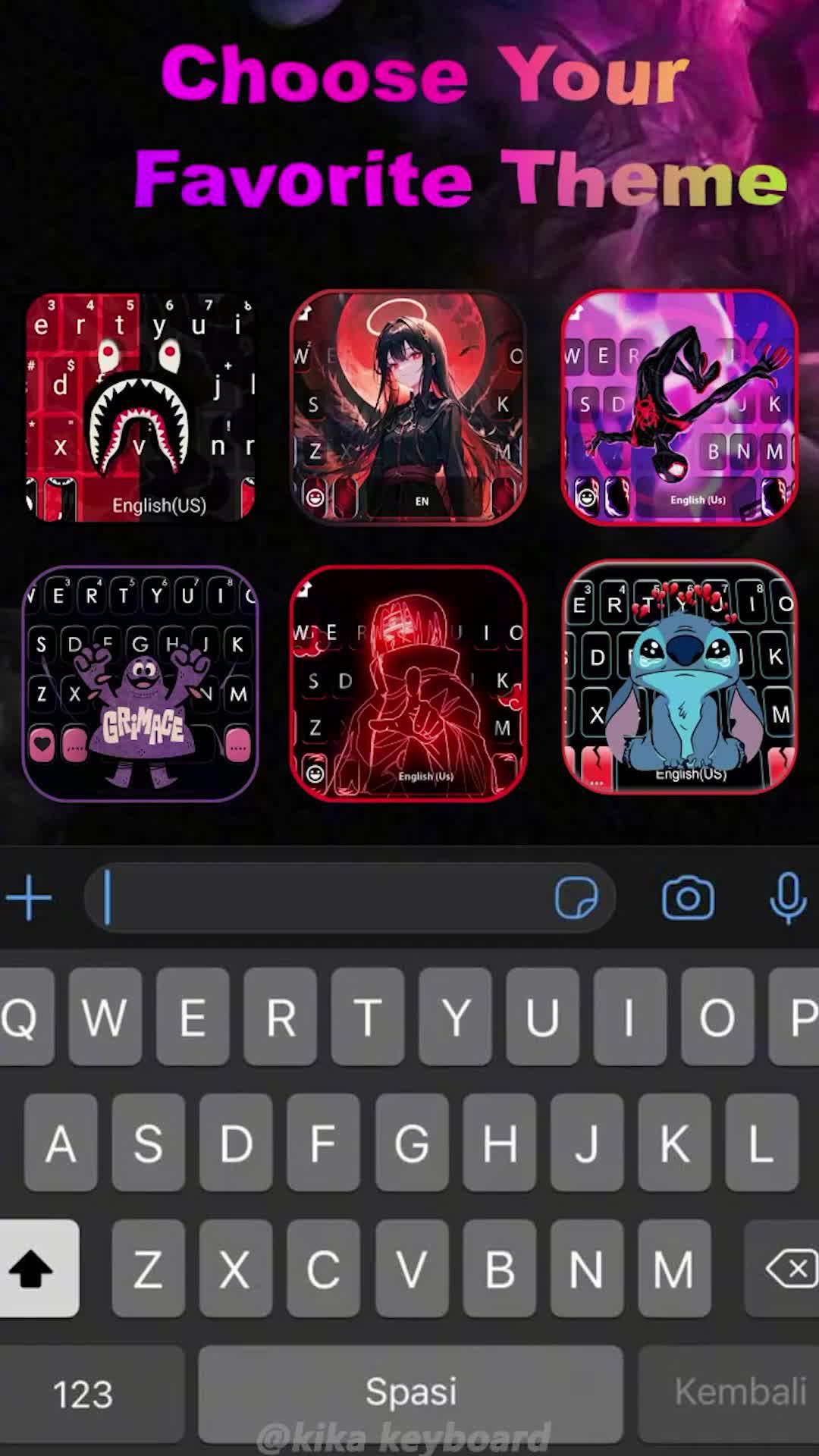 Set exclusive  keyboard& themes for your Phone