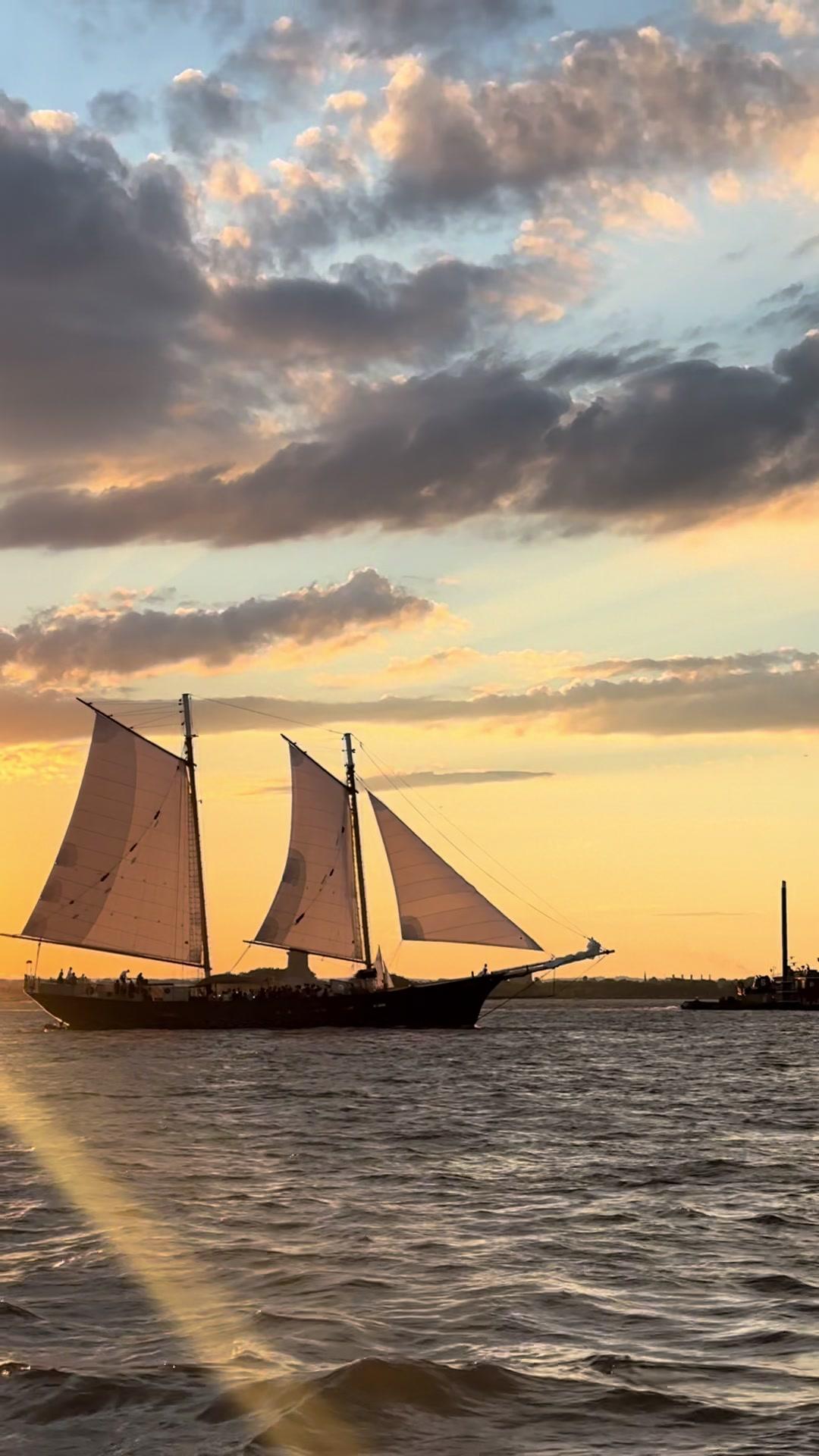 oh to be in young on a sailboat in NYC on a cool summer night!  #sunset #sailboat #sunsetboat #nyc #nycinspo #nyclifestyle #nyctravel #newyork #newyorkcity #travelinspo #summersunset