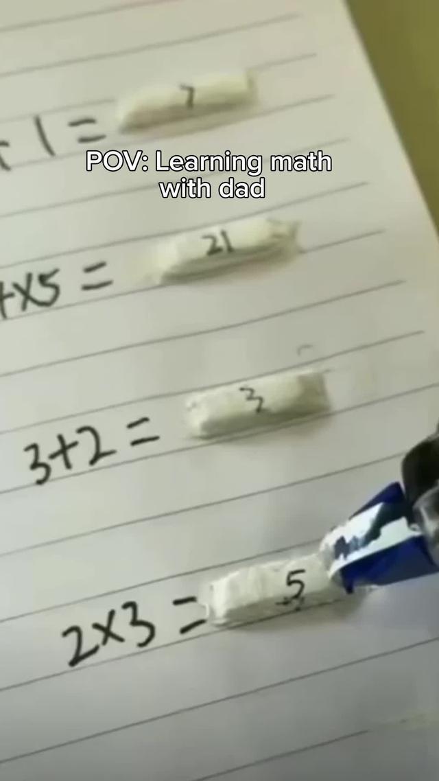 Happy math happy dad🫡 #school #math #homeworkhelp 