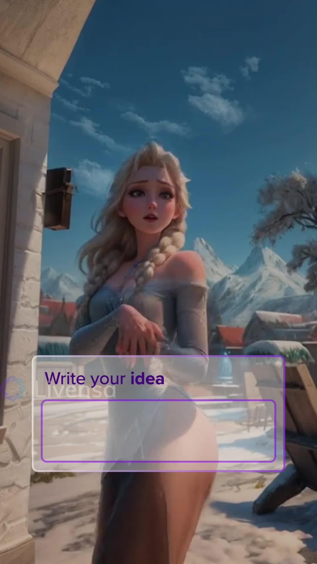 Create Al videos with your own words on mobile