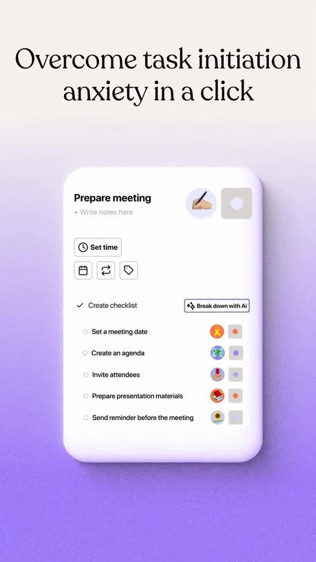 Overcome task initiation anxiety with Tiimo!