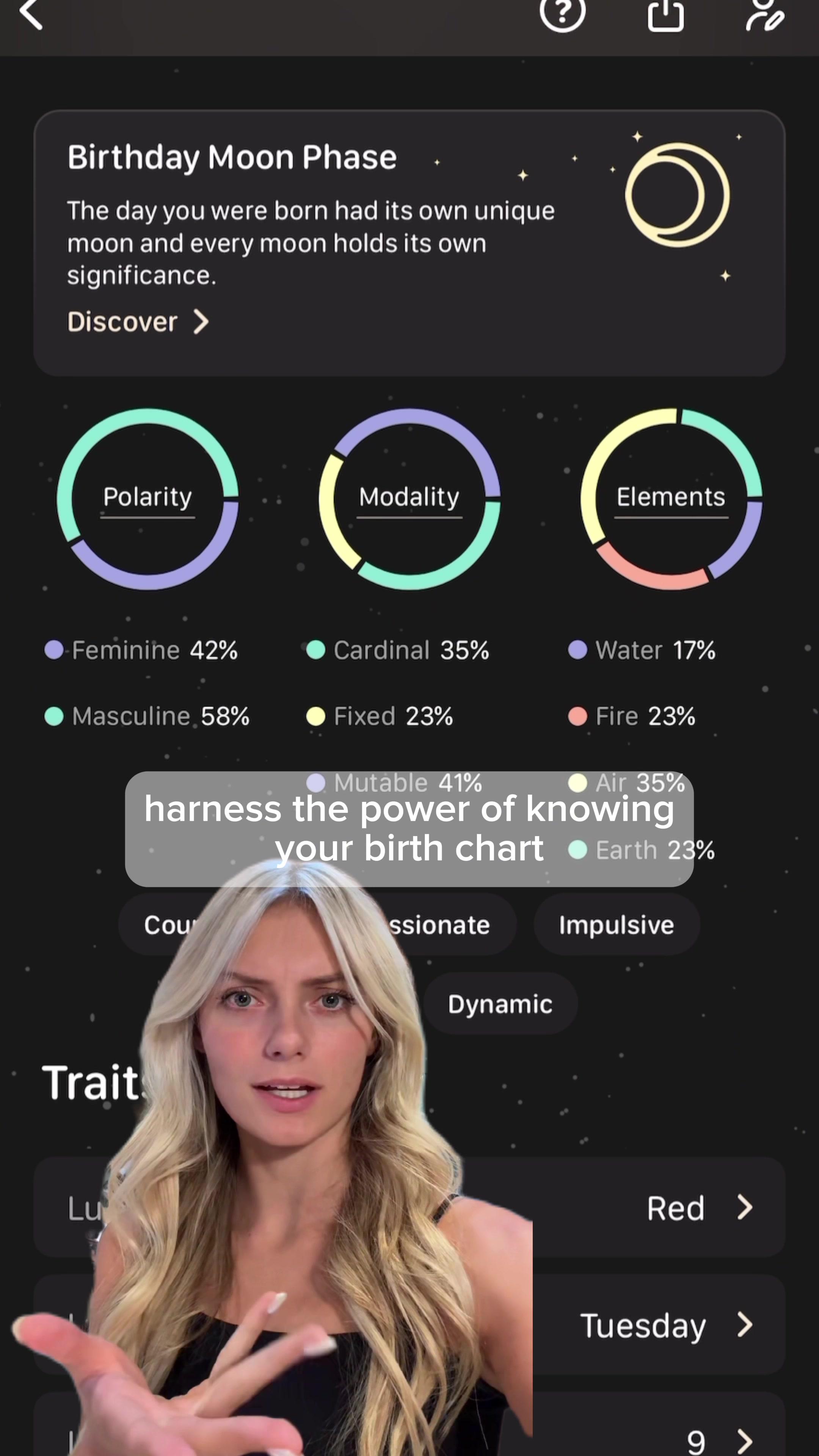 Use your luck to your advantage! Find out your lucky color, lucky number, lucky stones and more! #birthchart #zodiac #astrology #moonx #moonxapp