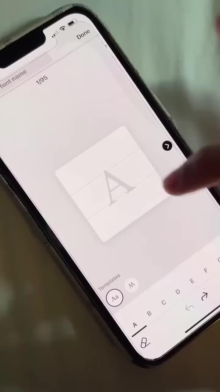 Make your hand writing fonts now!