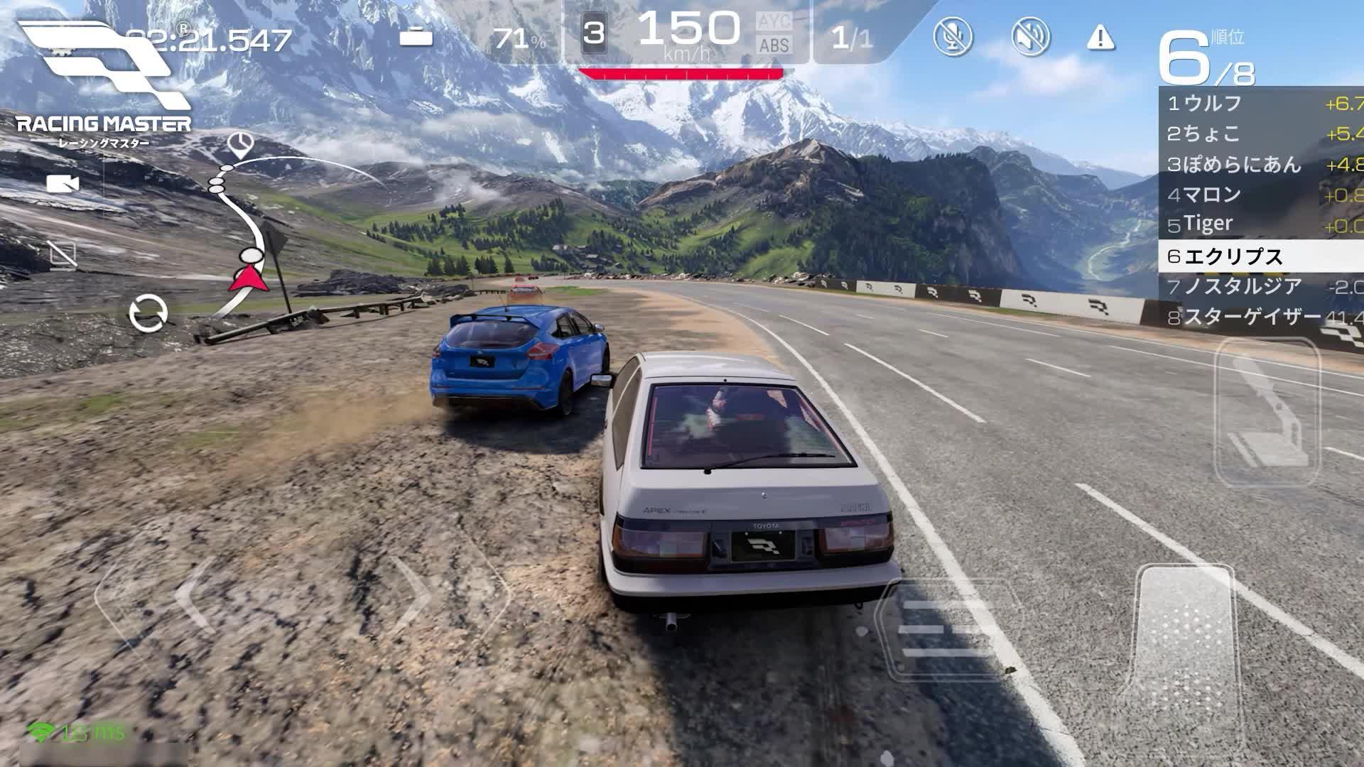 峠の下り最速はAE86だ