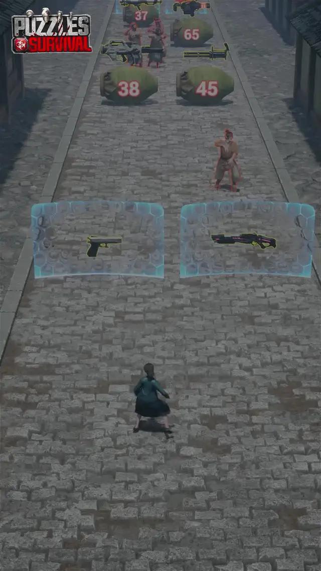 Zombie is coming! Solve the puzzle and save yourself!