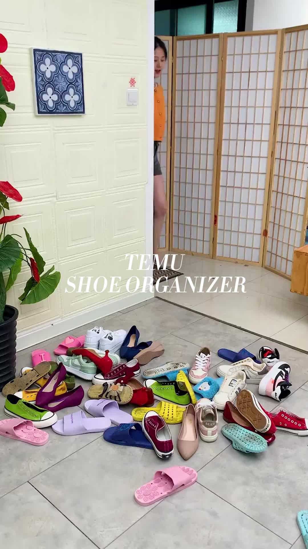 Transparent shoe organizer from Temu. This shoe rack is so convenient and looks absolutely amazing.Use my code apz85984 to get $100 coupon bundle& extra 30%off🫶#temu #temufinds #temutoppicks##shoeorganizer #shoestorage