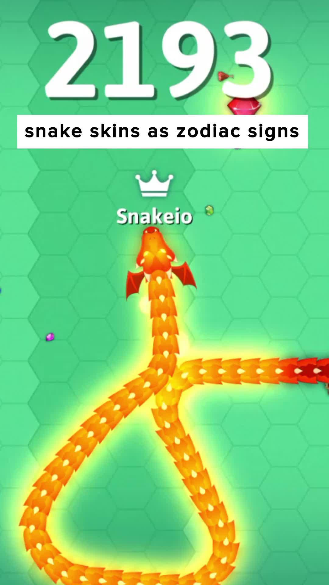 Like for part 2! Which is your sign?  #snakiochallenge #snakeio #mobilegame #gametok #fypシ #zodiac #zodiacsigns #snake