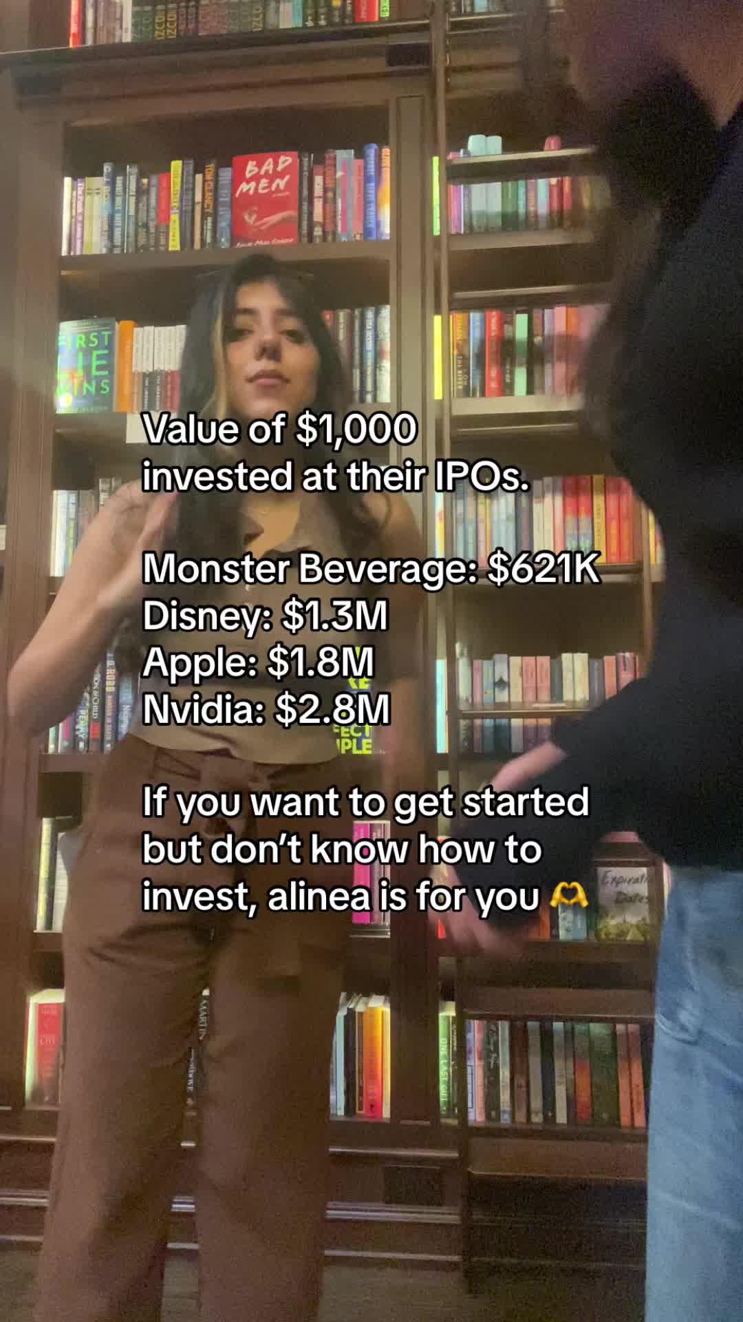 we do the investing for you & teach you along the way. think of us as your investing BFF. #alineaapp #alineainvest