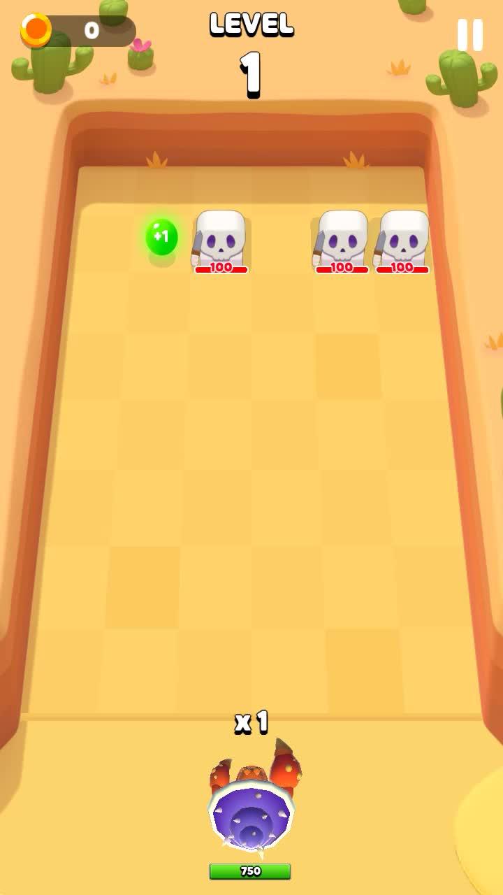 Try to break enemies as many as possible with a single shot