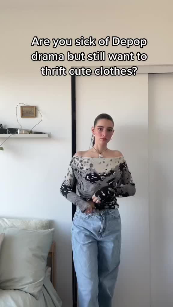 Wear it, Share it, Thrift it on Teleport, the new go-to thrifting app that's like TikTok meets Depop