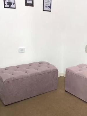 Kit Completo Canto Alemão Luxo Assento C/ Baú + Encosto Casa