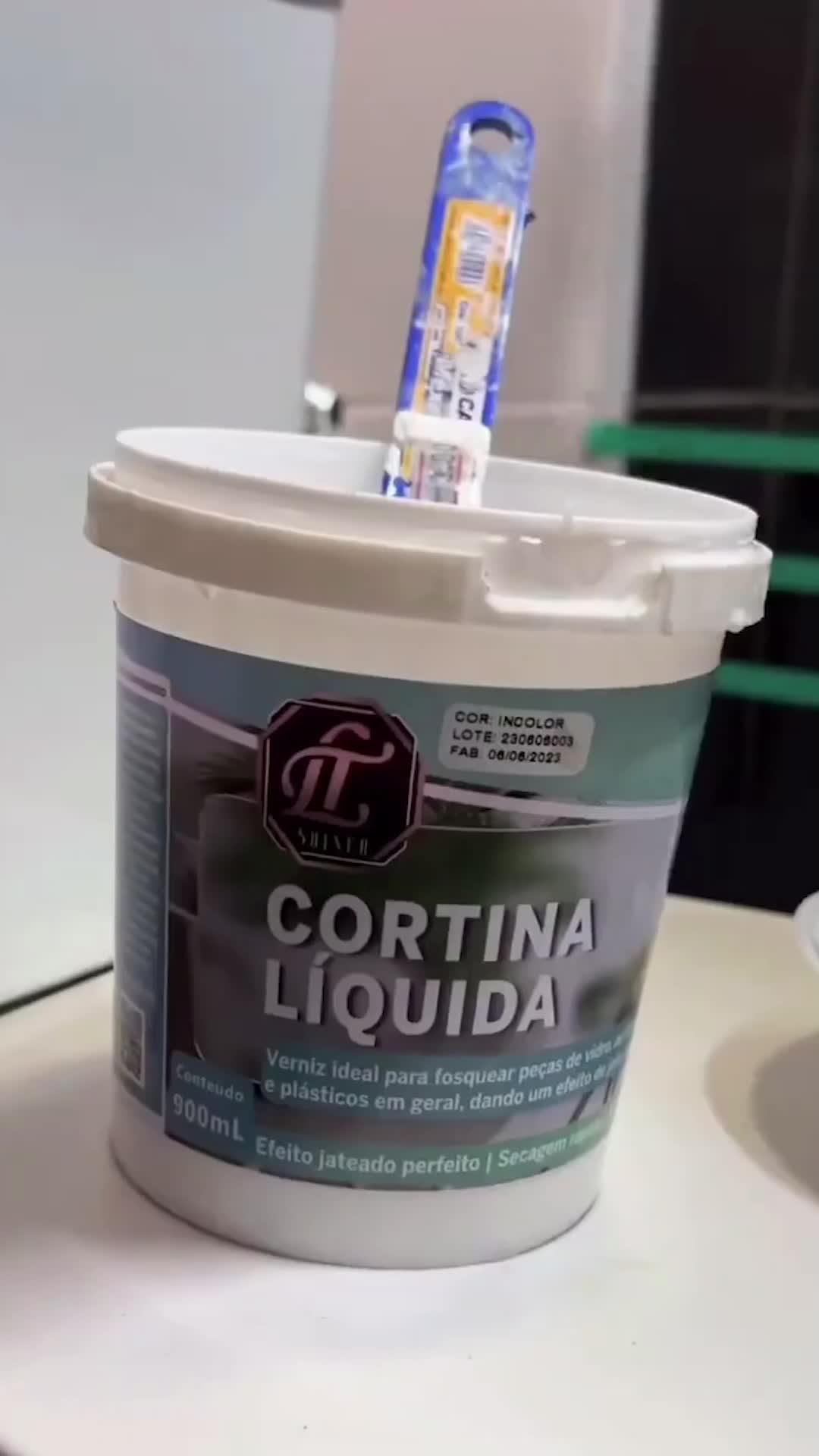 Verniz Acrílico Cortina Líquida Lt Shiner 250ml