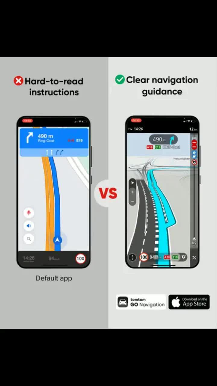 Get trusted TomTom navigation on your phone along with traffic info, speedcam alerts & lane guidance