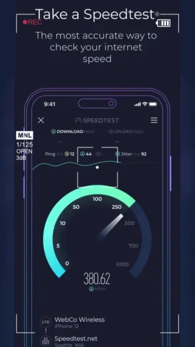 Mit Speedtest® können Sie schnell und einfach die Geschwindigkeit Ihrer Internetverbindung testen