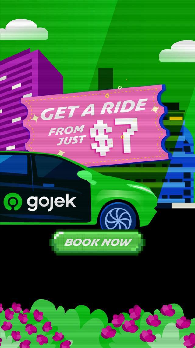 Get there on Gojek rides from just $7!