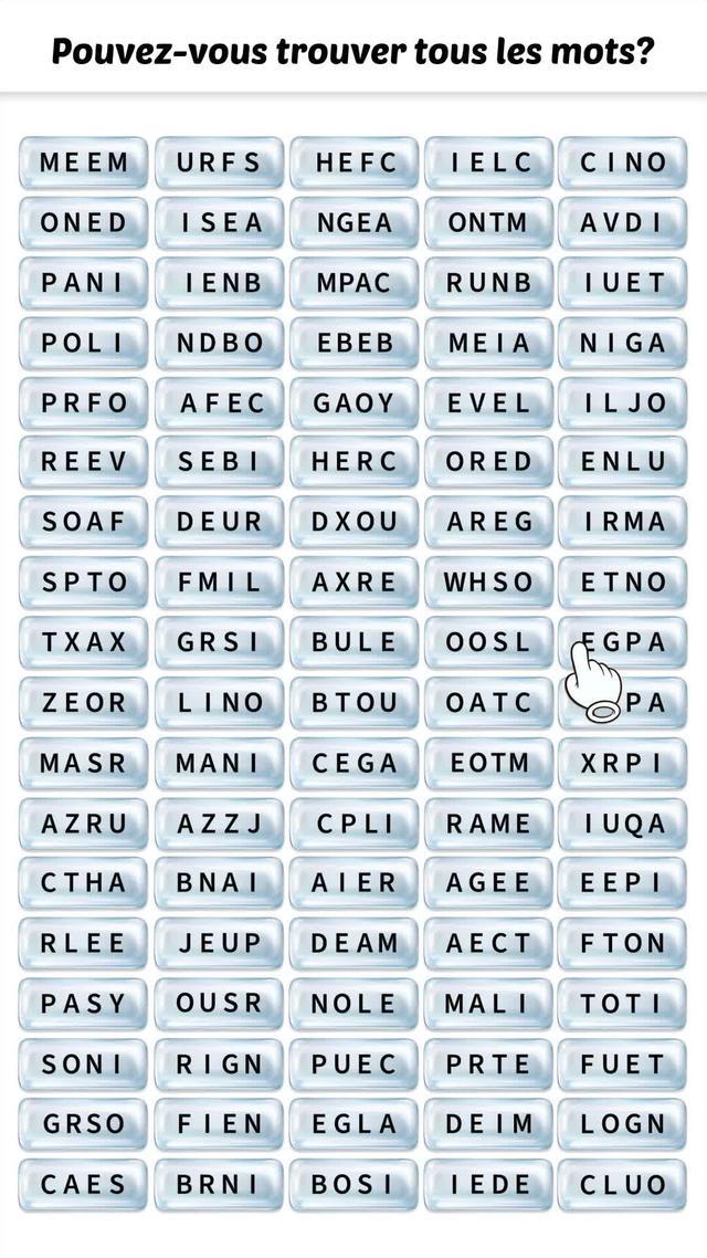 Jeu puzzle de mots gratuit