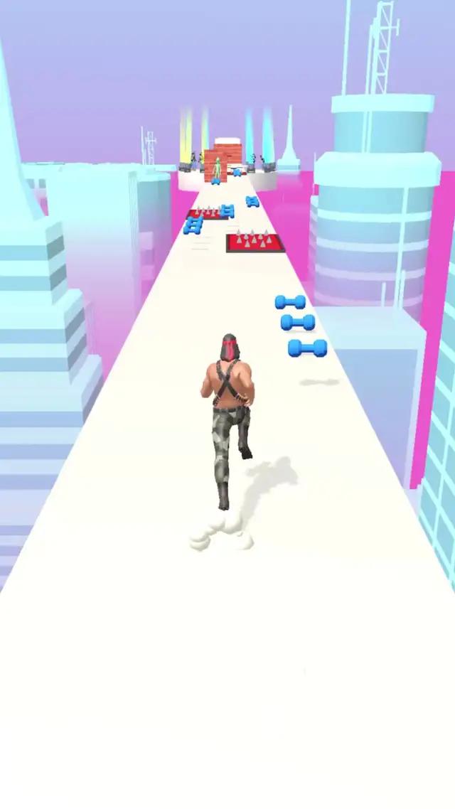 Watch your muscles grow as you power up!