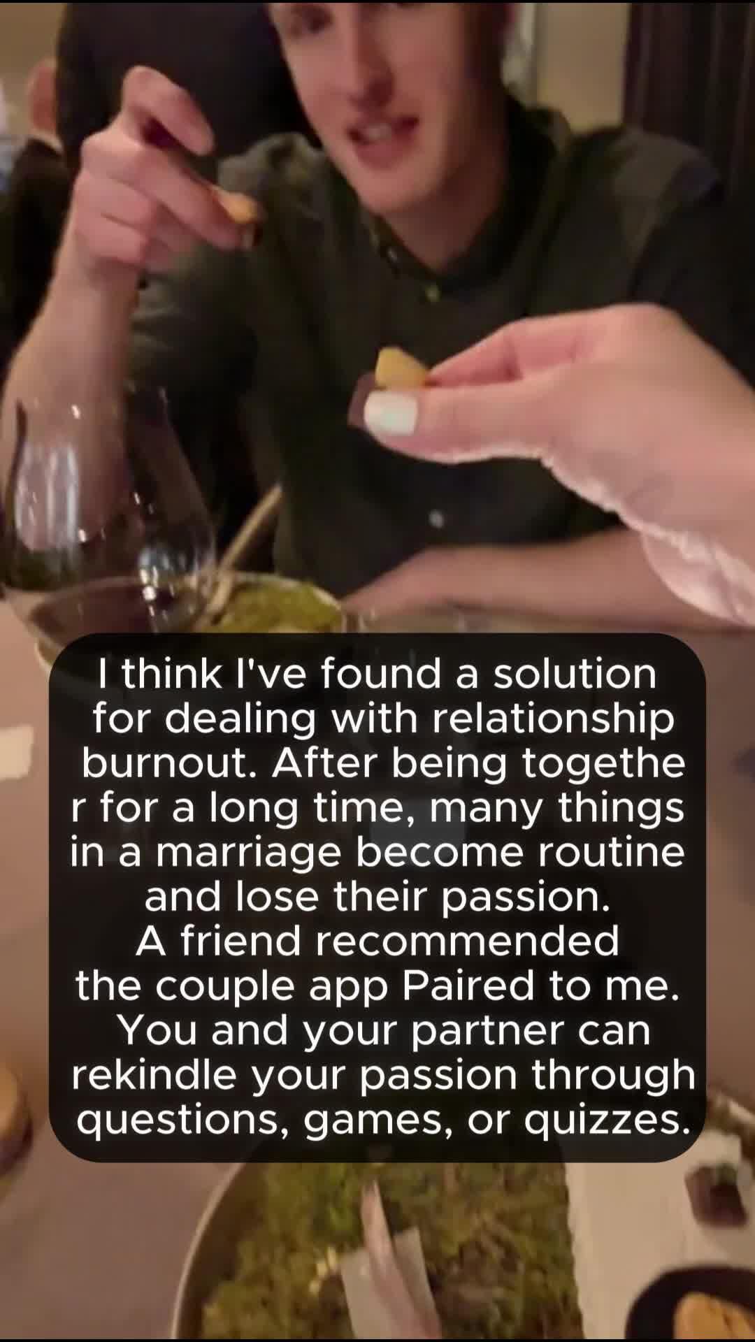 I need to thank the couples app Paired that helped me get through this.