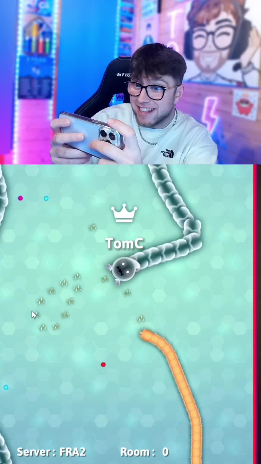 Can you get to the top?👀🐍 #tomcornish #snakeio #snakeiochallenge #junglejamboreeonsnakeio #mobilegame #gaming 